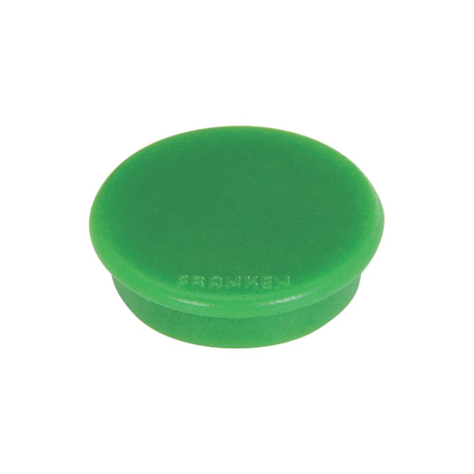 Magnet rund, 38 mm, 2500 g, 10 Stück, grün FRANKEN HMS3602