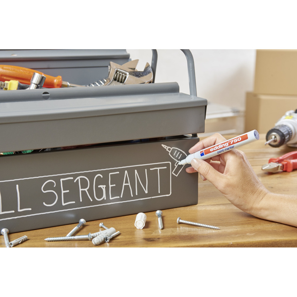 toolbox, hand drawing, drill, screw, toolbox lid