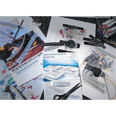 Werbung, Plakat, Schere