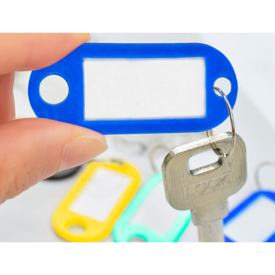 Schlüsselanhänger, Schlüsselanhänger-Tag, Mini-Label, Identifikationsanhänger, Plastik-Tag