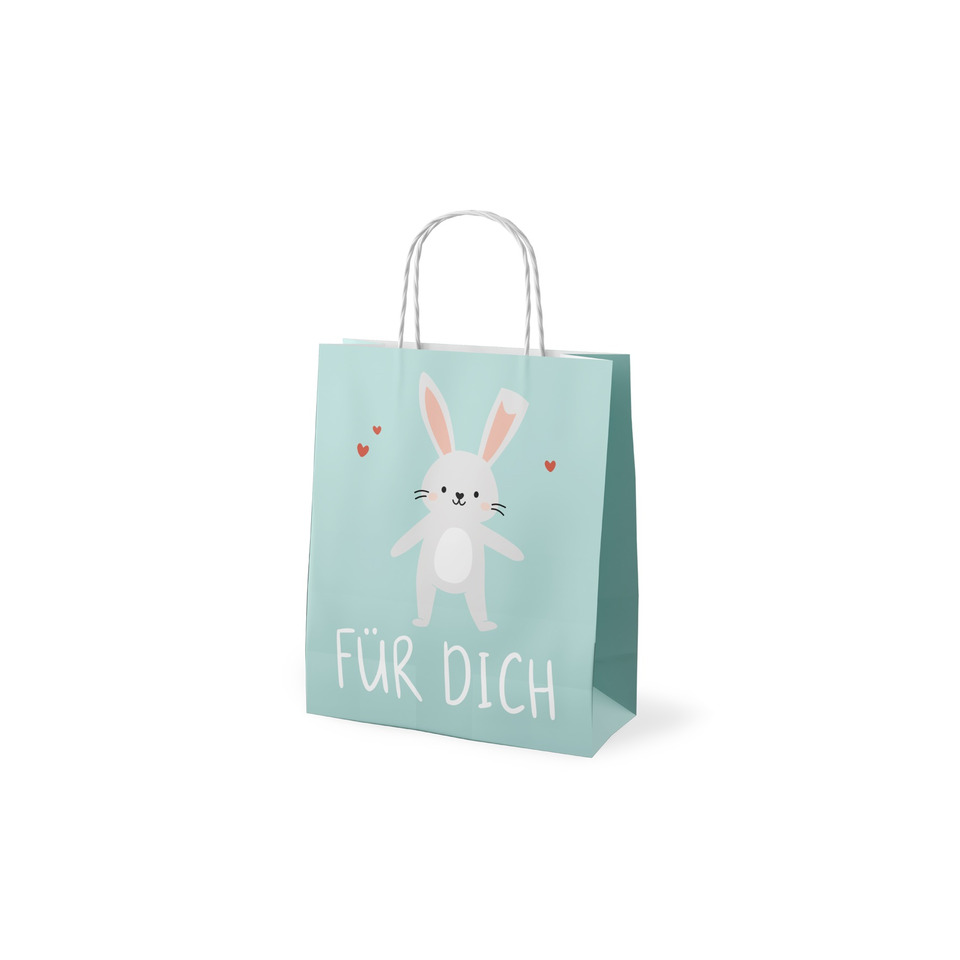 Geschenktüte, Osterhase, Pastell, Hase, Für dich
