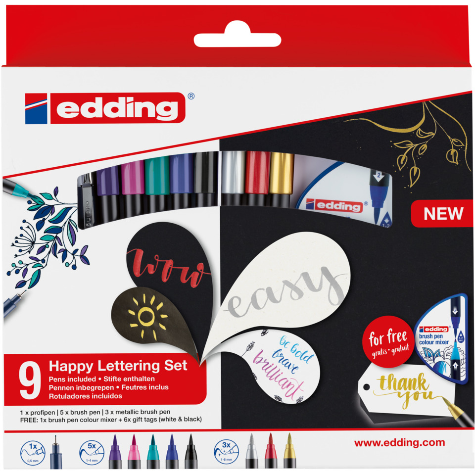 Marker set, Brush pens, Watercolor pen, Color markers, Calligraphy set