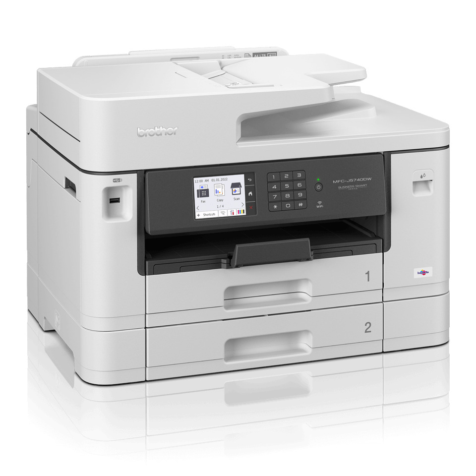All-in-one Drucker, Laserdrucker, Duplex, Touchscreen-Panel, weiße Farbe