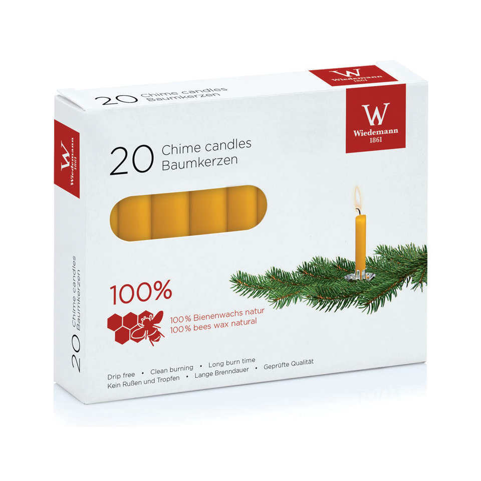 Chime candles, Wachskerzen aus Bienenwachs, 20 Stück, Baumkerzen?, Bienenwachs-Kerzen