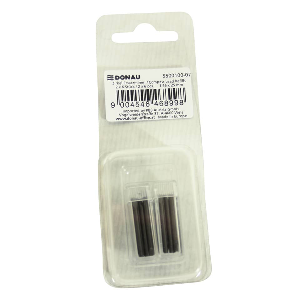 Zirkelmine, 2x6 Stück, Blister DONAU 5500100-07