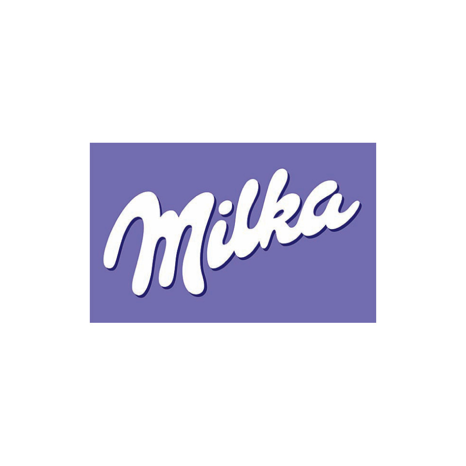 Milka, Schriftzug, Logo, Kakao, Lila Hintergrund