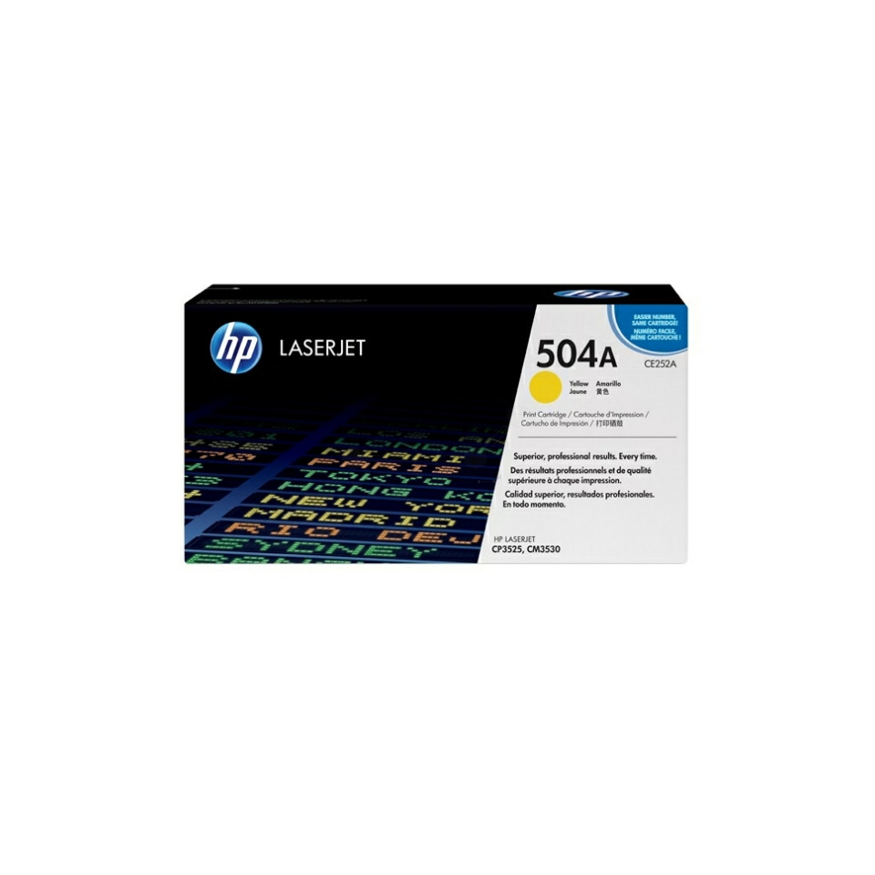 Lasertjet Kartusche, HP 504A, gelbe Tonerkartusche, Laserdrucker Kartusche, Farbtöne Toner