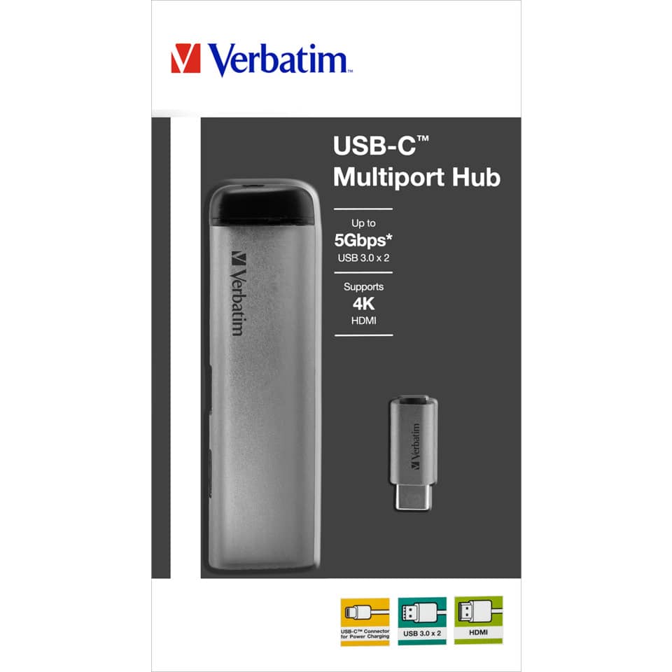 USB-C Hub, Multiport Hub, HDMI, 4K, USB 3.0