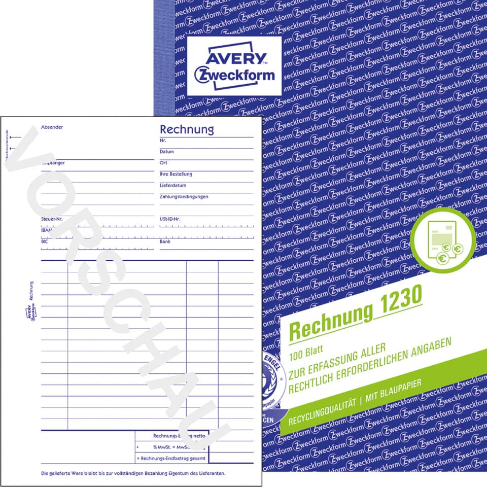  Rechnung, Blatt, Papier, A4, Rechnung 1230