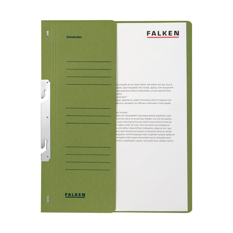 A4 Clipboard, grüner Ordner, Spiral-Binder, FALKEN, Dateiablage