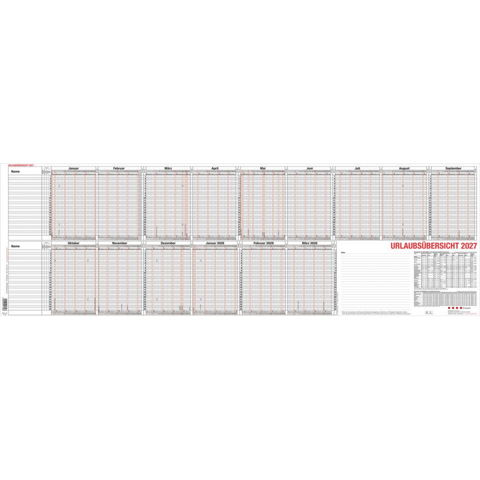 kalender, jahreskalender, monatlicher kalender, tabellarisch, übersichtsmappe