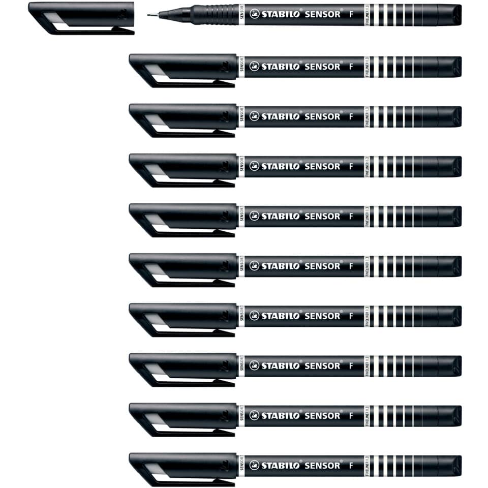 schwarzer stift, Sensorstift, Stabilo, praktisch, langer Stift