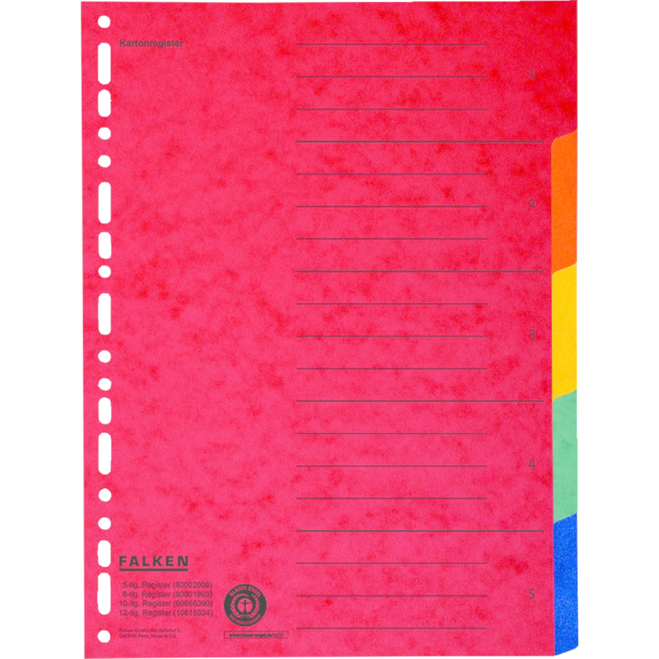 Tagebuchpapier, Binderseite, Klemmbrett-Register, Punkteblatt, Farbband-Register