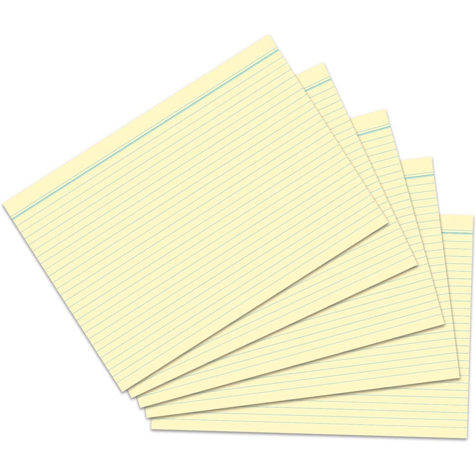 Notizpapier, Notizblock, Lined paper, Gelb, Kartenpapier