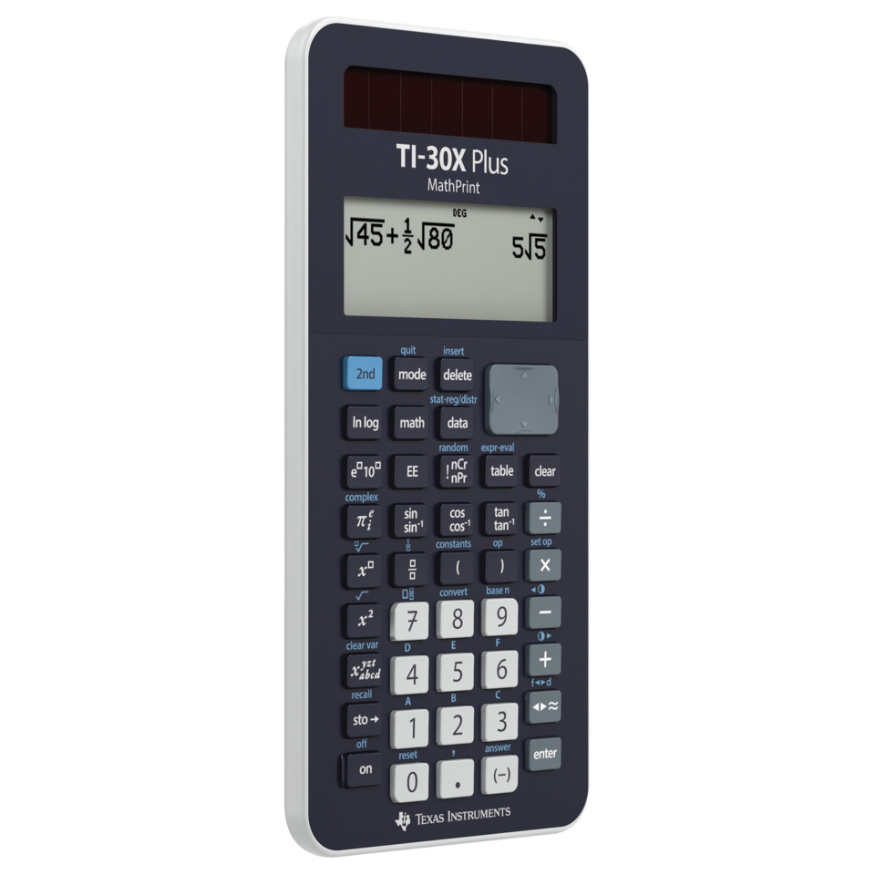 Graphischer Taschenrechner, TI-30X Plus, Wissenschaftlicher Taschenrechner, MathPrint, Tragbarer Taschenrechner, Taschenrechner, TI-30X Plus,  MathPrint, Wissenschaftlicher Taschenrechner, Display LCD