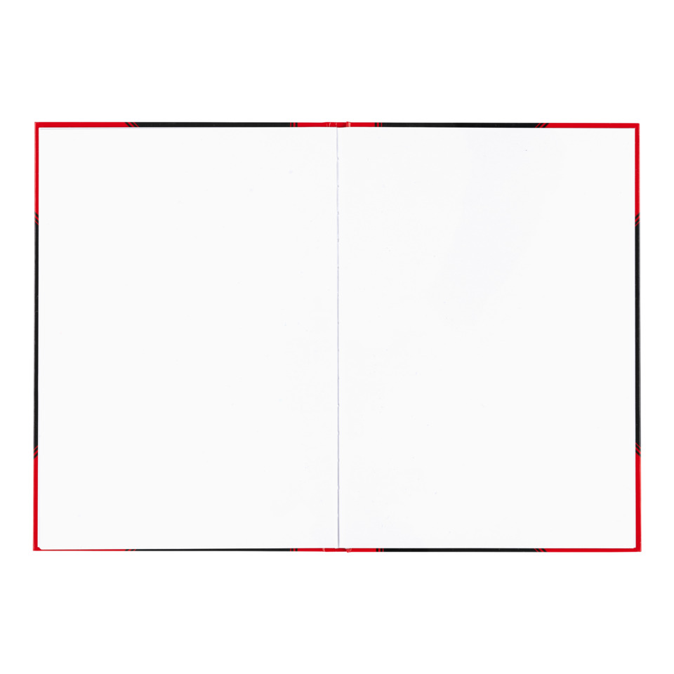 leeres notizheft, notizbuch offen, doppelseite leer, weißes papier, randloses design