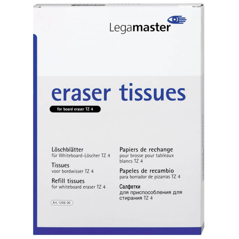 eraser tissues, whiteboard accessories, refill tissues, TZ 4, box packaging
