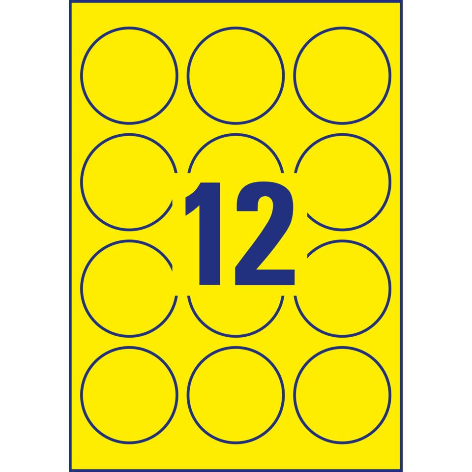 gelb, runde kreise, nummer 12, patterndesign, boarding card, poster, gelb, kreise, 12, grafik