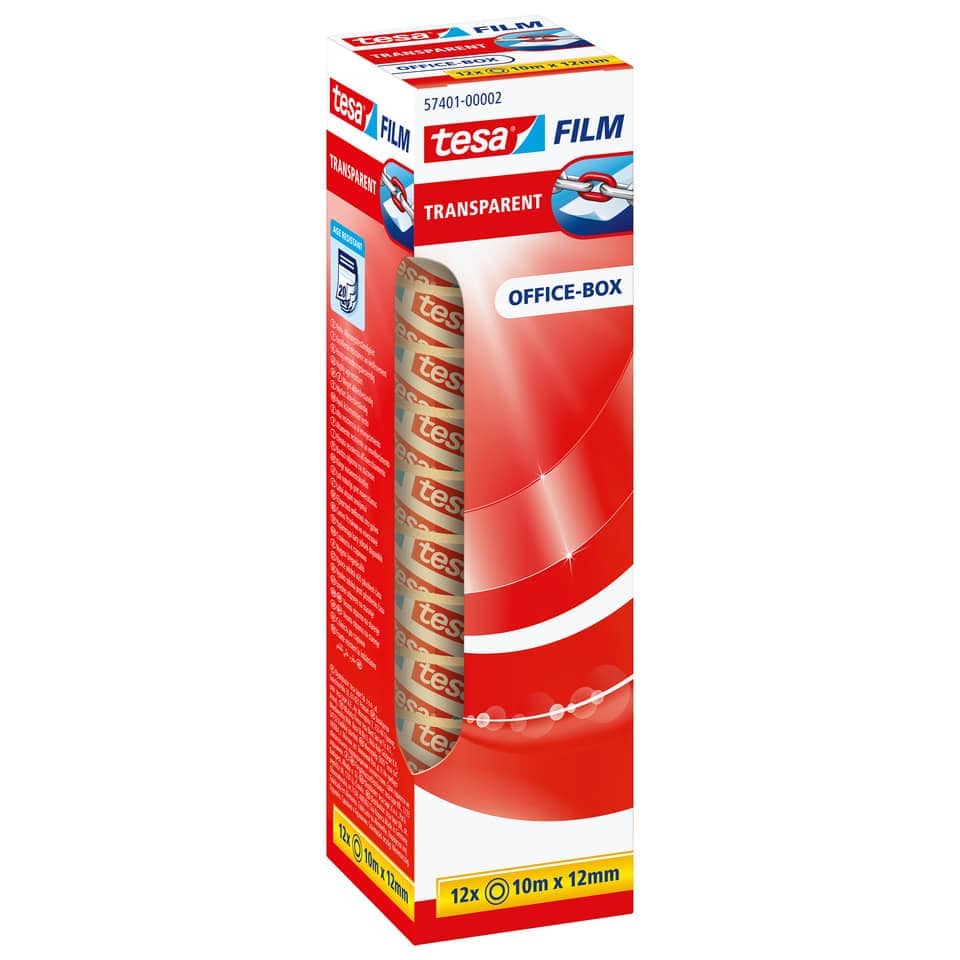 Office-Box, Transparent, Klebeband, Transparent tape, Länge 12m