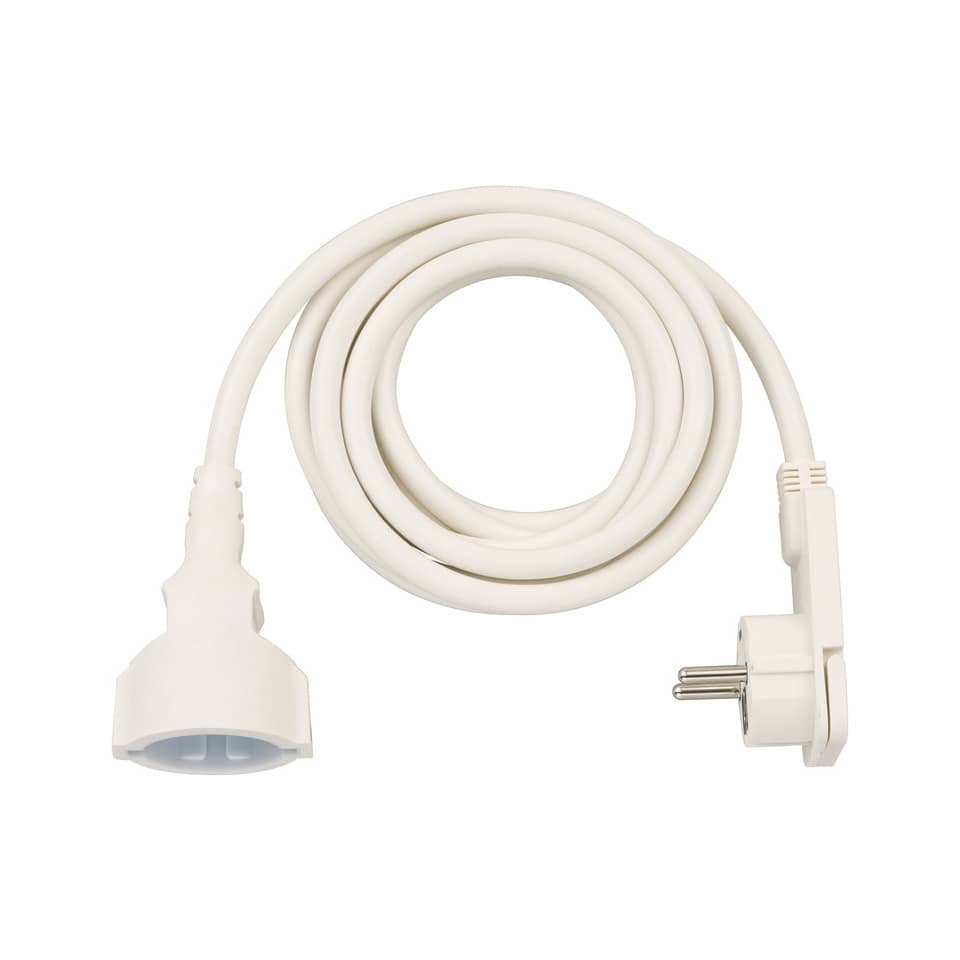Stecker, Schalter, Verlängerungskabel, Weiß, Europa-Stecker
