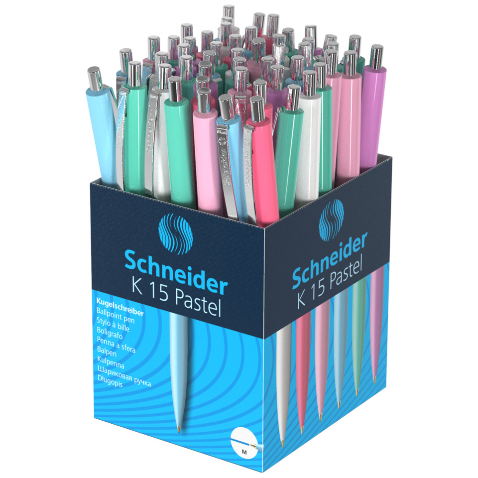 Kugelschreiber, Pastell, Bleistift-Aufsatz, K15, Schneider