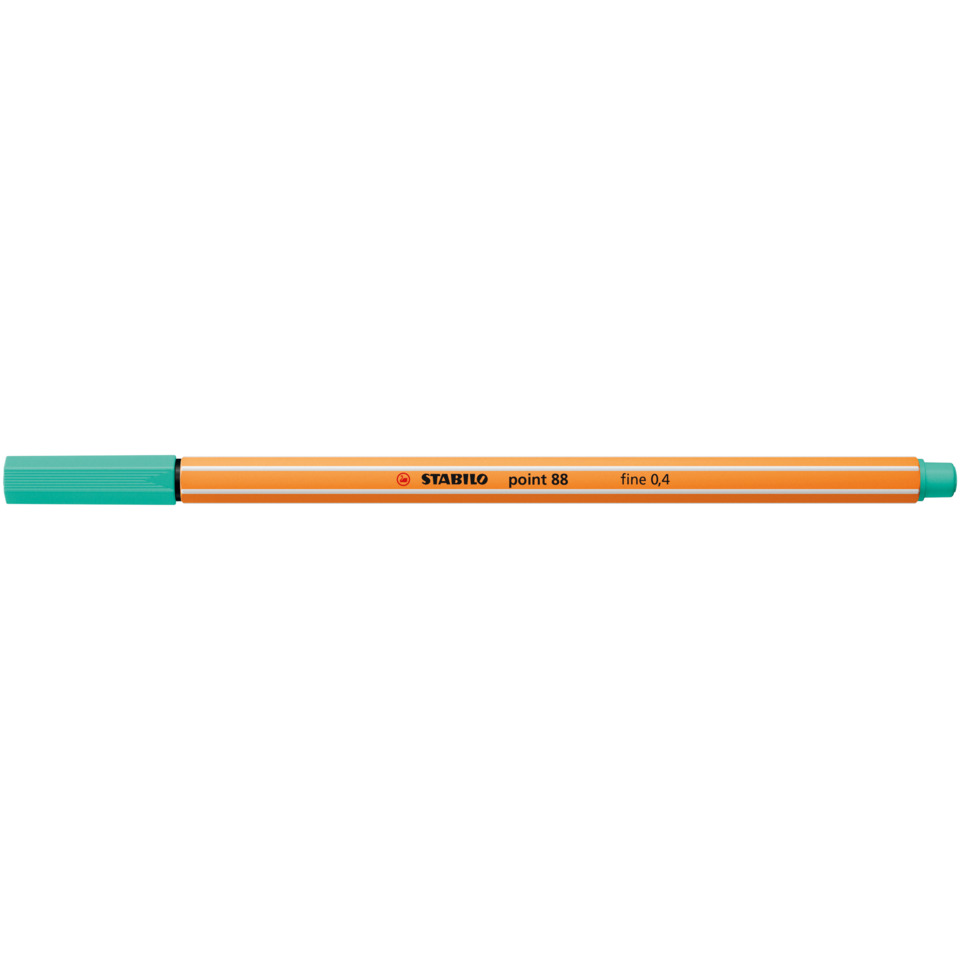 Marker, Grüner Deckel, Orangener Körper, feiner Punkt, 0,4 mm