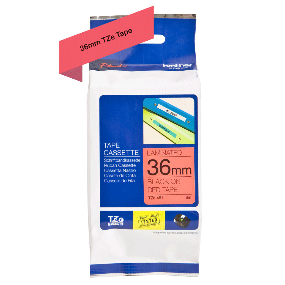 Tape, Klebeband, 36mm, Laminiert, Cassette label, 36mm, Tape, Laminated, Klebeband, TZe Tape