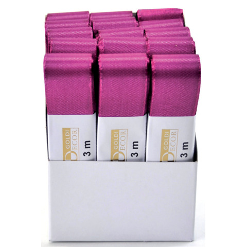 Taftband, 25mmx3m, pink berry GOLDINA 14450252231503