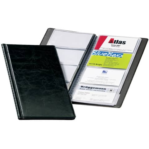 Visitenkartenalbum VISIFIX® für 96 Karten, 25x12cm, schwarz DURABLE 238001