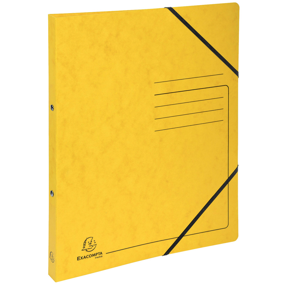 Notizbuch, Klebebanddekor, Gelb, Ordner, A4, notebook, gelb, elastischer gummi, ringbindung, Lineale Tasche