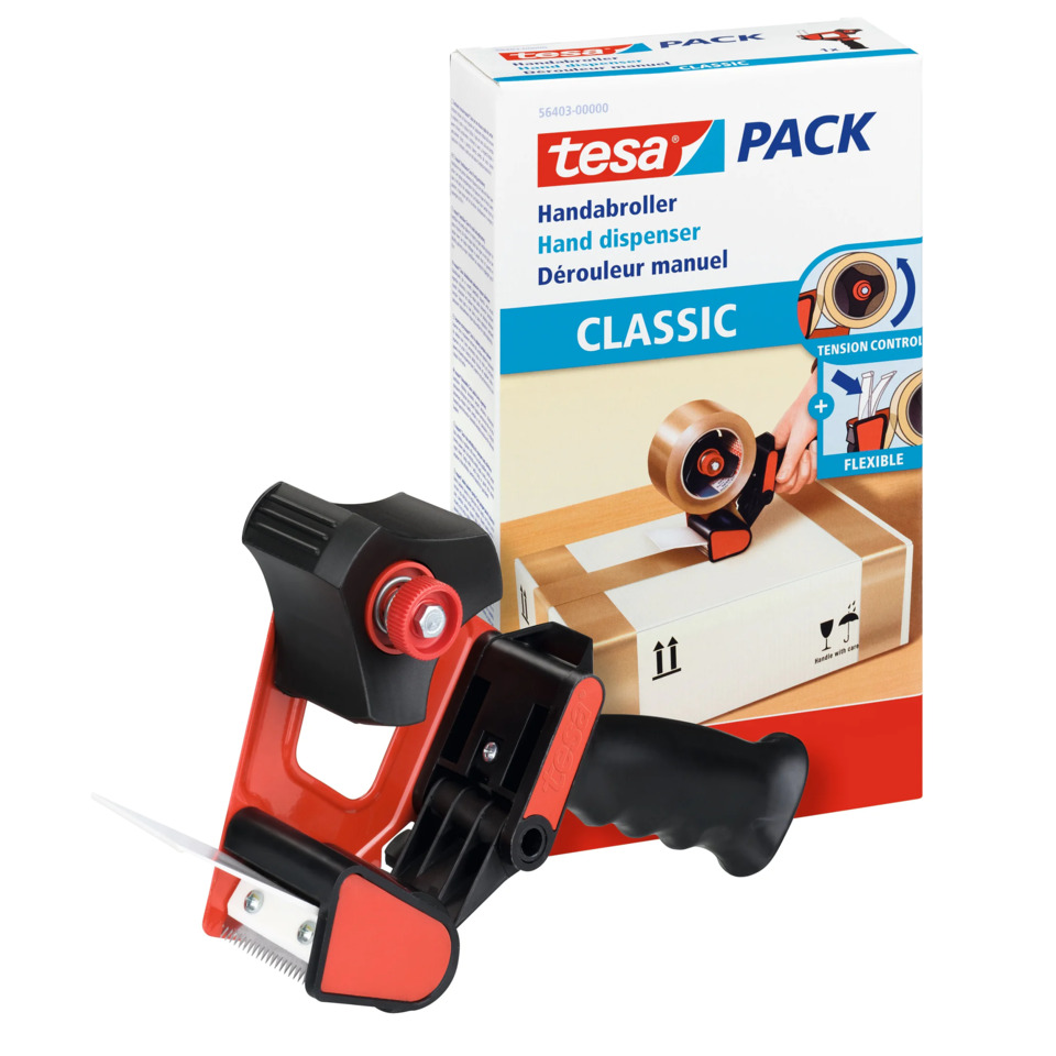 Handabroller, Klebebandabroller, Klebebandspender, Classic, Spannungsregelung
