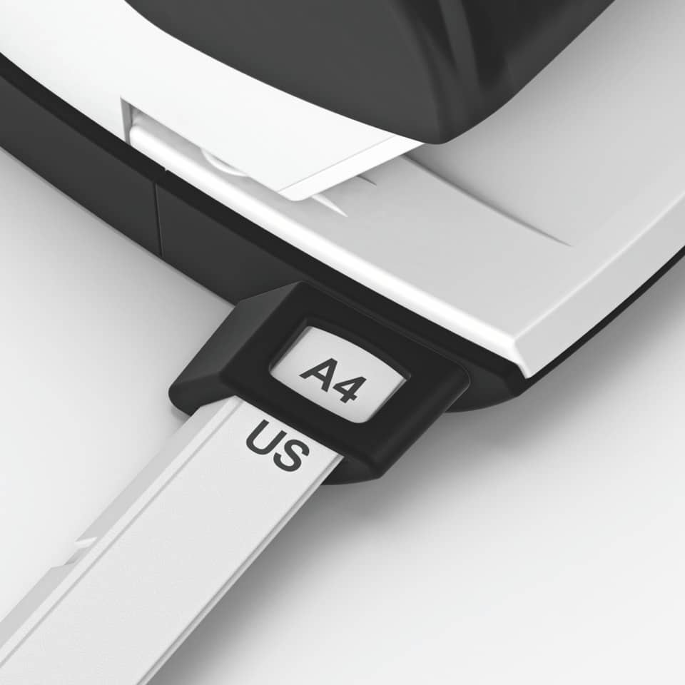 Drucker, Papierzufuhr, US-A4-Adapter, Schlitz, Druckerteil