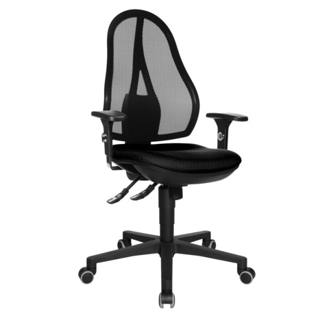 Drehstuhl Open Point SY, ohne Armlehnen, schwarz TOPSTAR OP200G20H