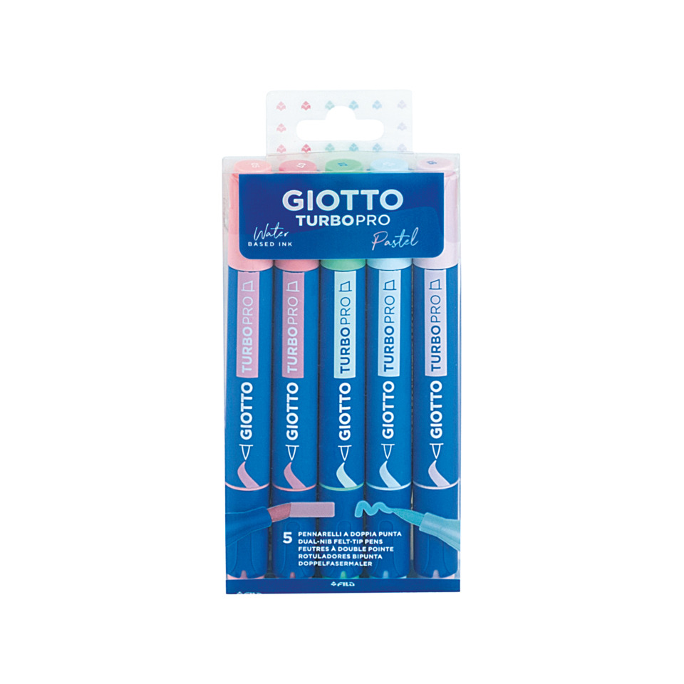 Turboprop Stifte, Pastellfarben, Kugelschreiber, Wasserbasierte Tinte, 5er Set