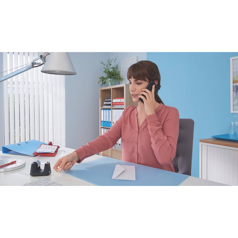 office, frau, telefon, schreibtisch, papier
