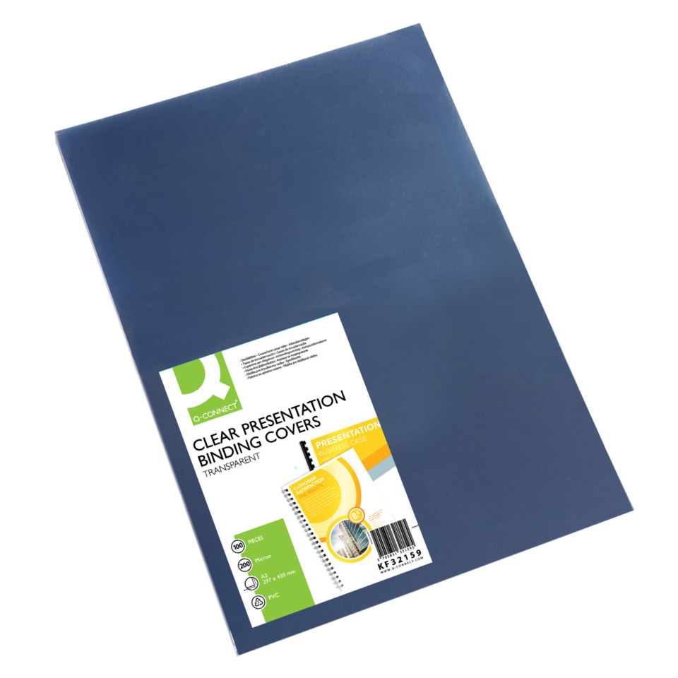 A4 binder, Blue, Binder cover, Plastic, Bindery