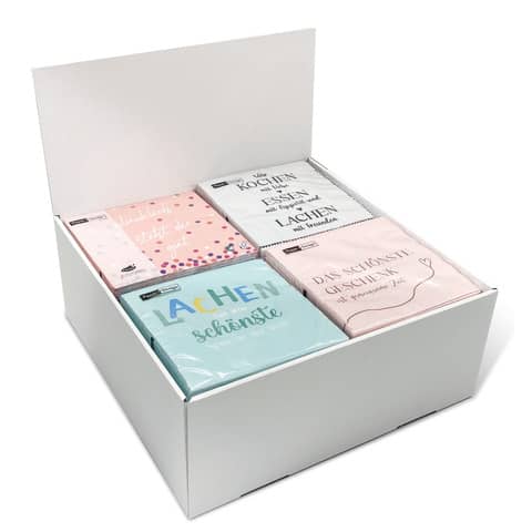 Motivserviette Sprüche, 33 x 33 cm, 3-lagig, sortiert PAPER+DESIGN 29978