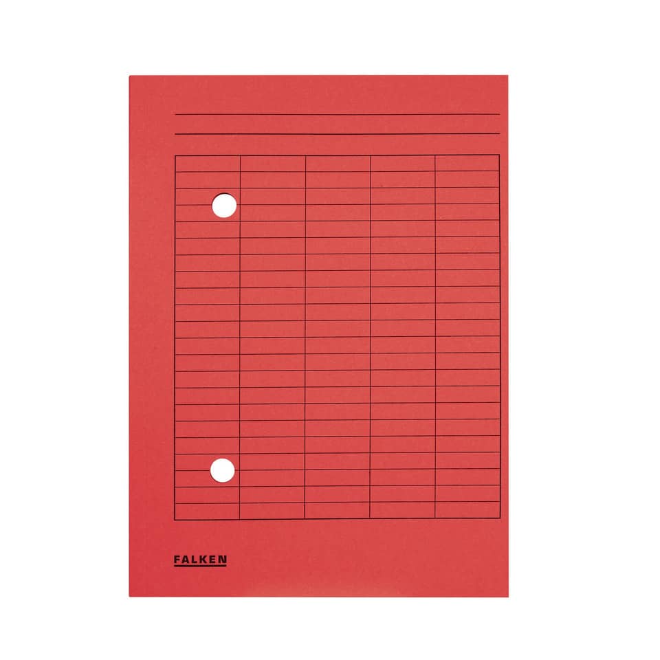 notepad, grid, holes, red, FALKEN