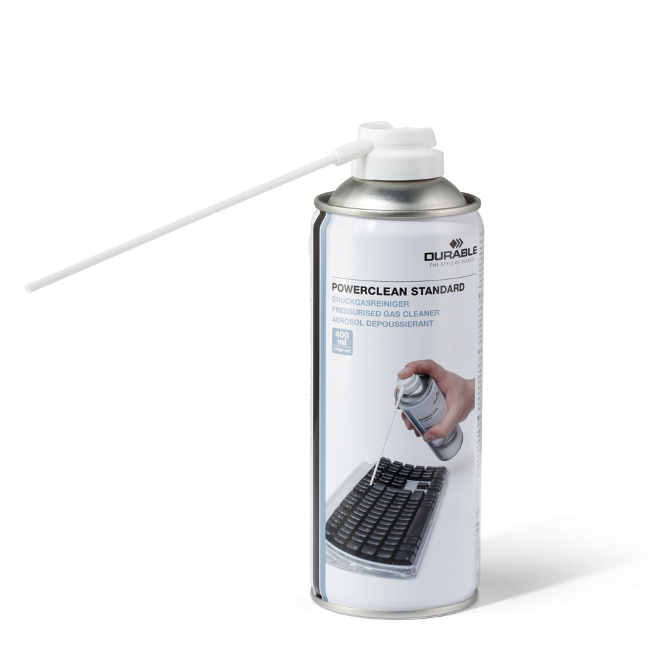 Luftsprühdose, Reinigungsprodukt, Druckgasreiniger, 400 ml, Schwarzes Keyboard