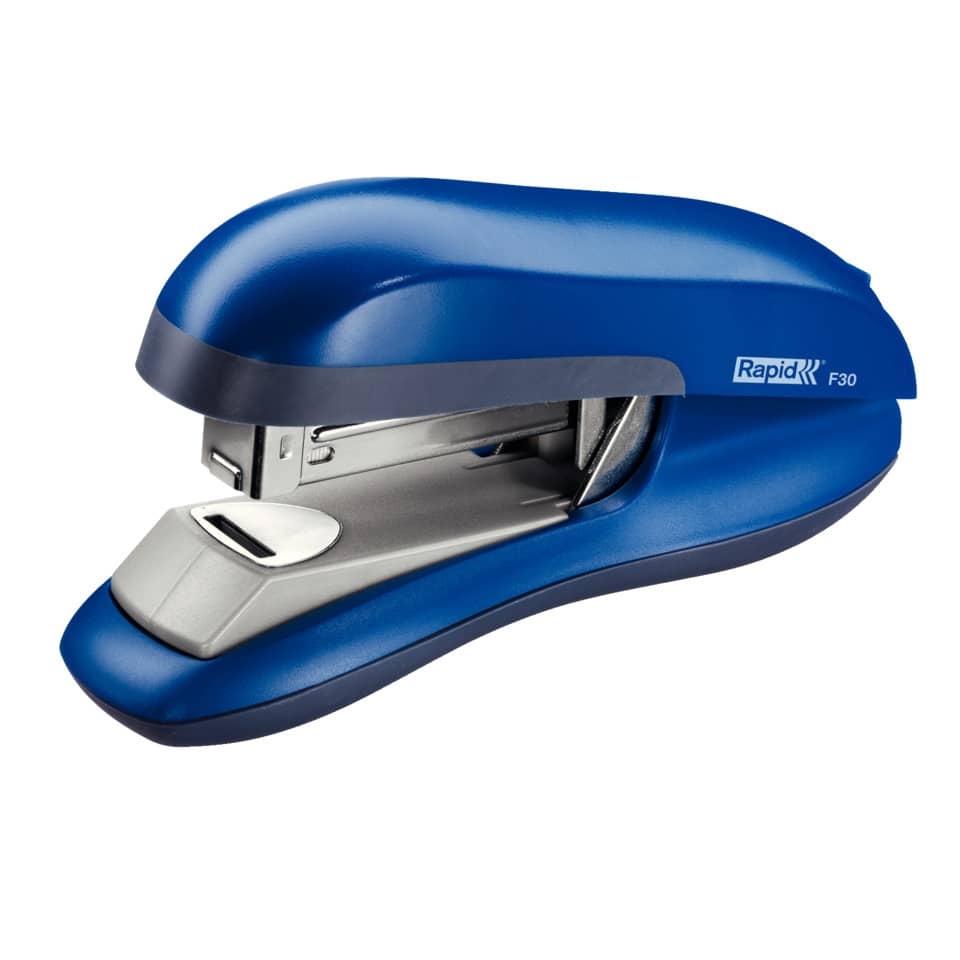 Klammerstapler, Schwarz/Blau, Büro-Tool, Stahlplatte, F30