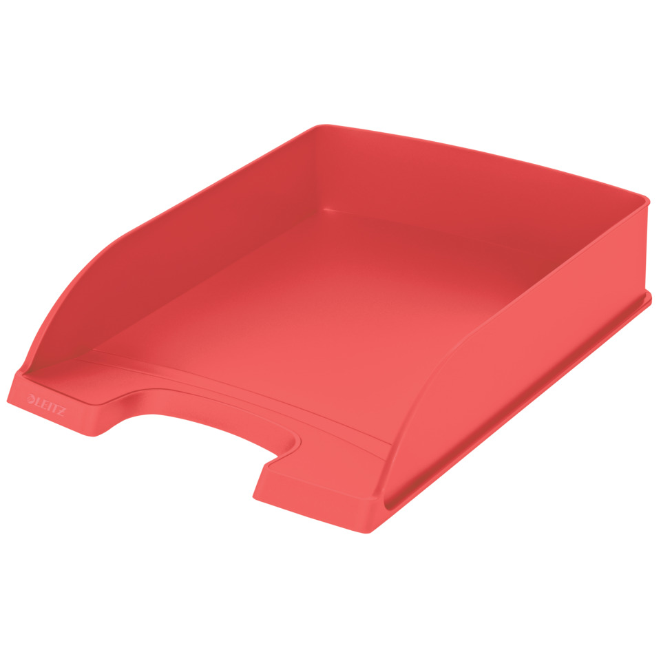 Papierschrägständer, Organizer, Schubladenfach, Roter Organizer, Küchenzubehör, Organizer, Schreibtischablage, Papierschale, Rot, Kunststoff