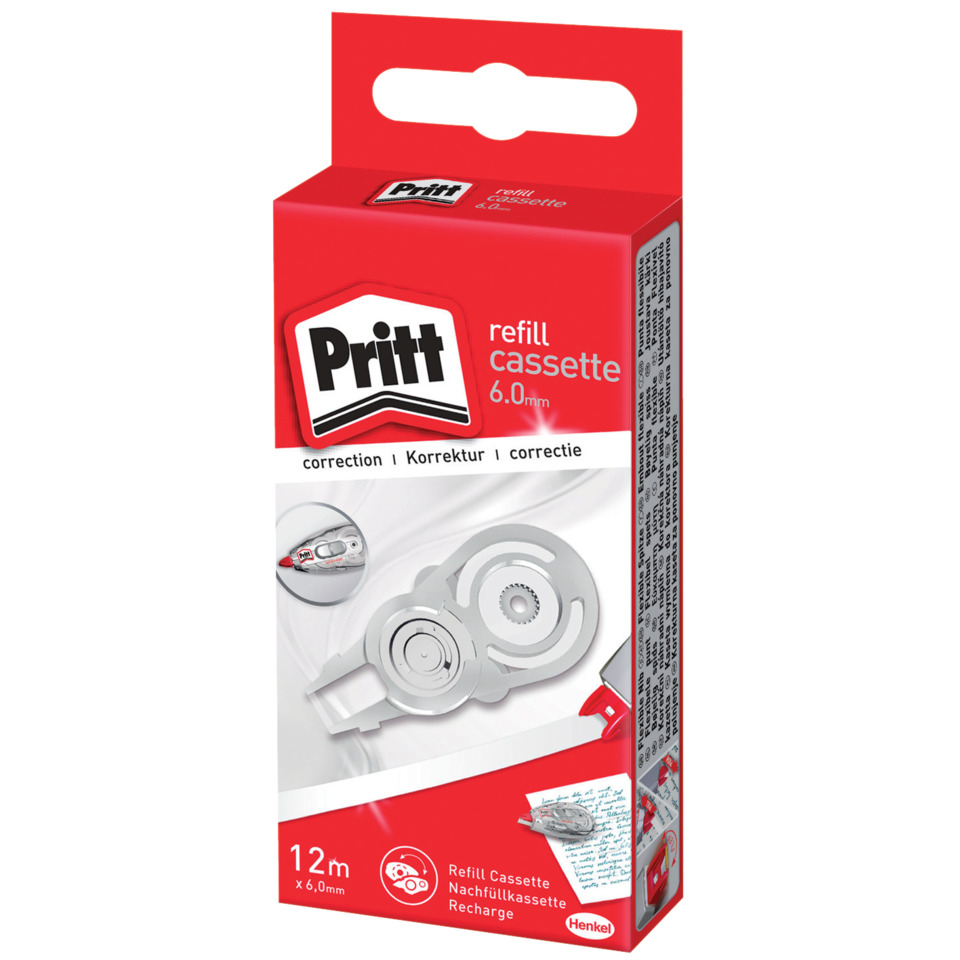 Kassette, Nachfüllkassette, 6,0 mm, Pritt, Korrektur