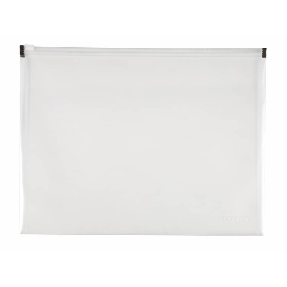 Schutzhülle, Portfolio-Mappe, Kunststoff, Transparent, Reißverschluss
