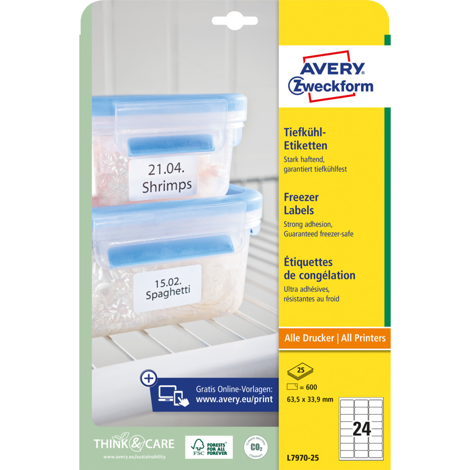 Etiketten, Gefrierbeutel, Aufbewahrung, Spaghetti, Shrimps,  freeszer labels, Etiketten Kühlbox, Kühl-Labels, Flaschenetiketten, Kühlbox-Aufkleber