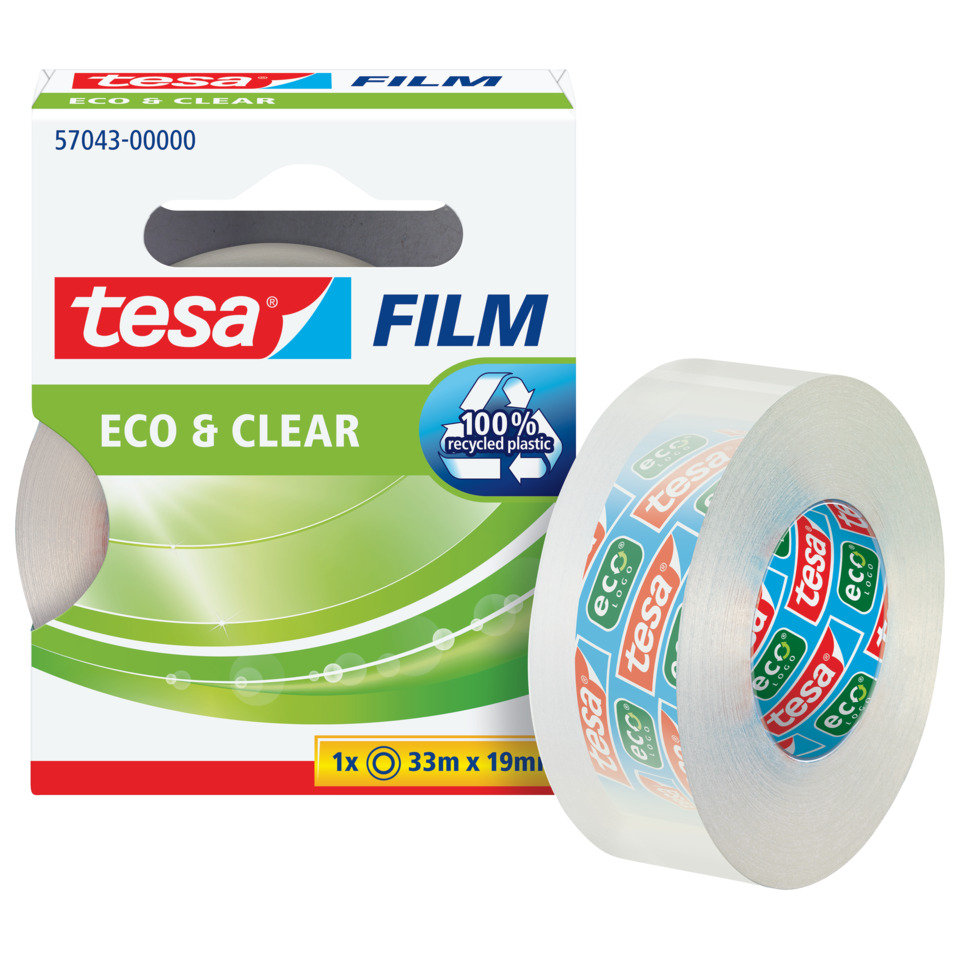 Filmband, Klebeband, Klebeband aus Kunststoff, Eco & Clear, Transparentes Klebeband