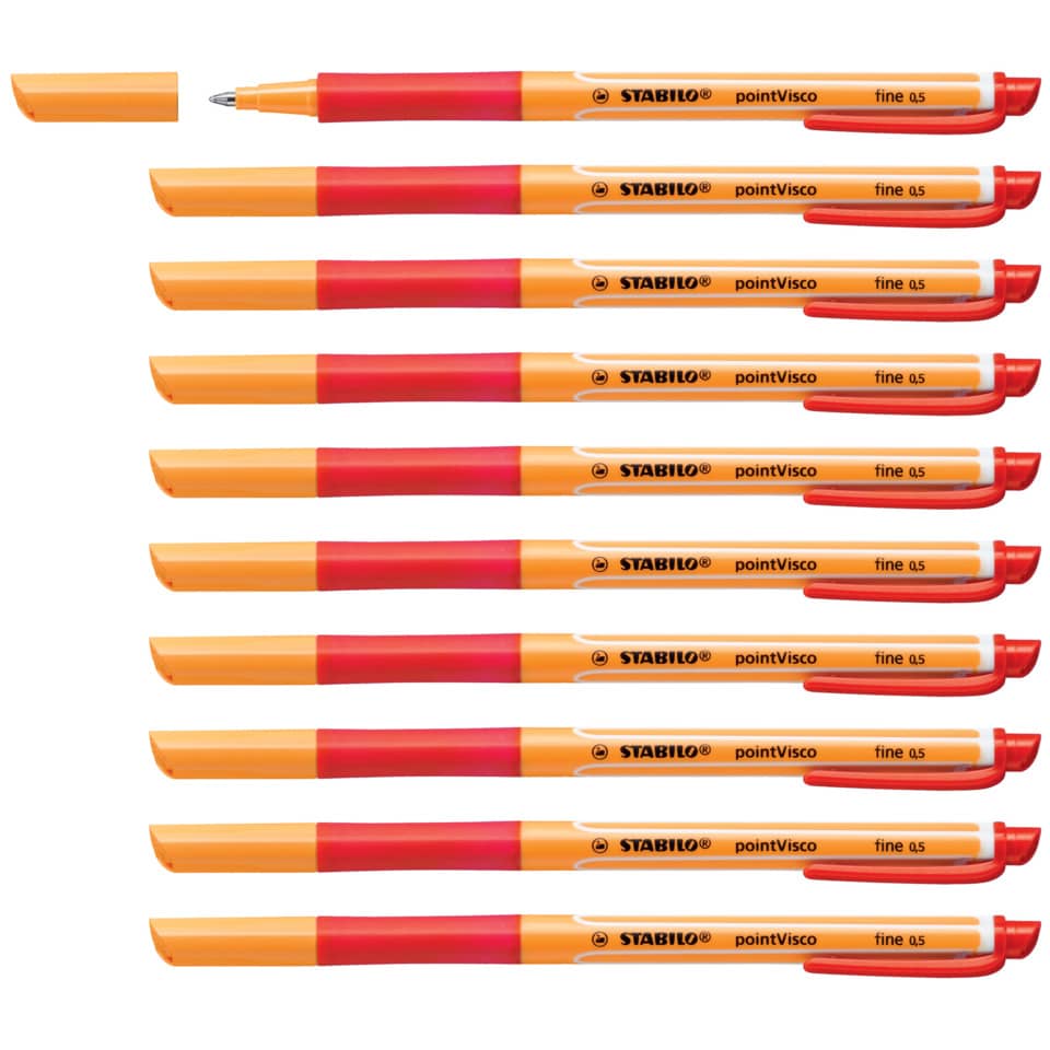 Korrekturmarker, Marker, Fineliner, Stabilo, orange-rot