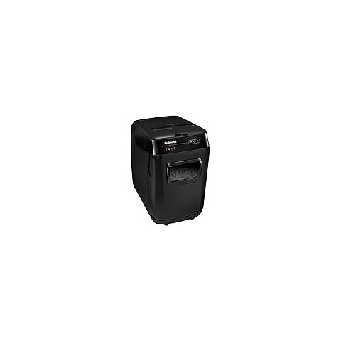 Aktenvernichter AutoMax 200C, Partikelschnitt 4x38mm, P4, 200 Blatt, schwarz FELLOWES 4653601