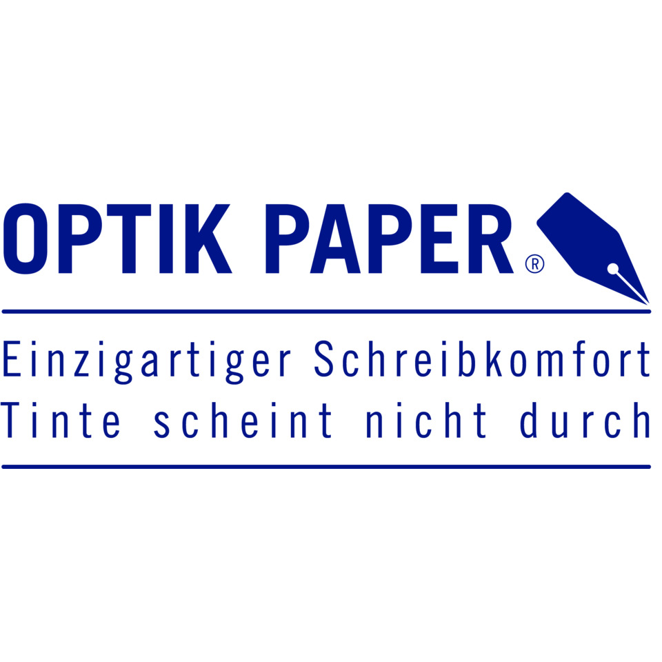 optik paper, schreiben, logo, blau,  Federstift