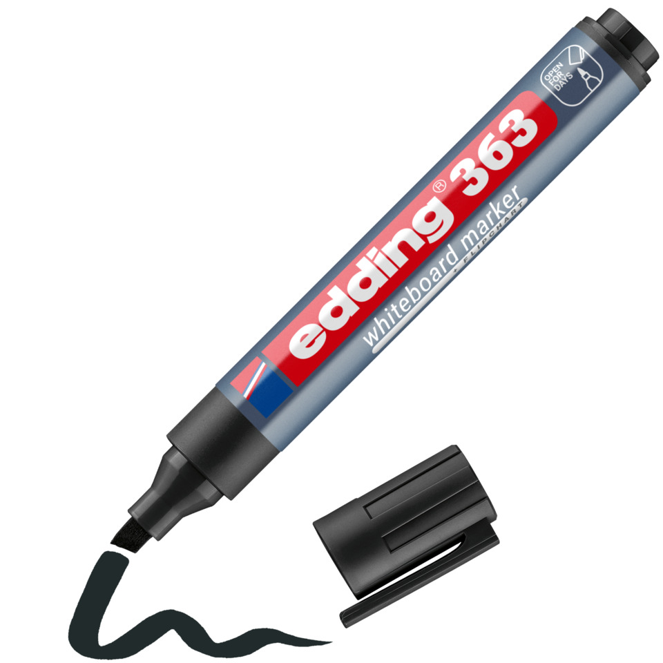Whiteboard-Marker, edding 363, Markerstift, Trockenlöschbar, Filzspitze