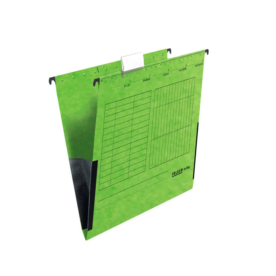 Ablagemappe, Halterung, Grünes Dokumentenblatt, Klemmsystem, Binder-Ordner